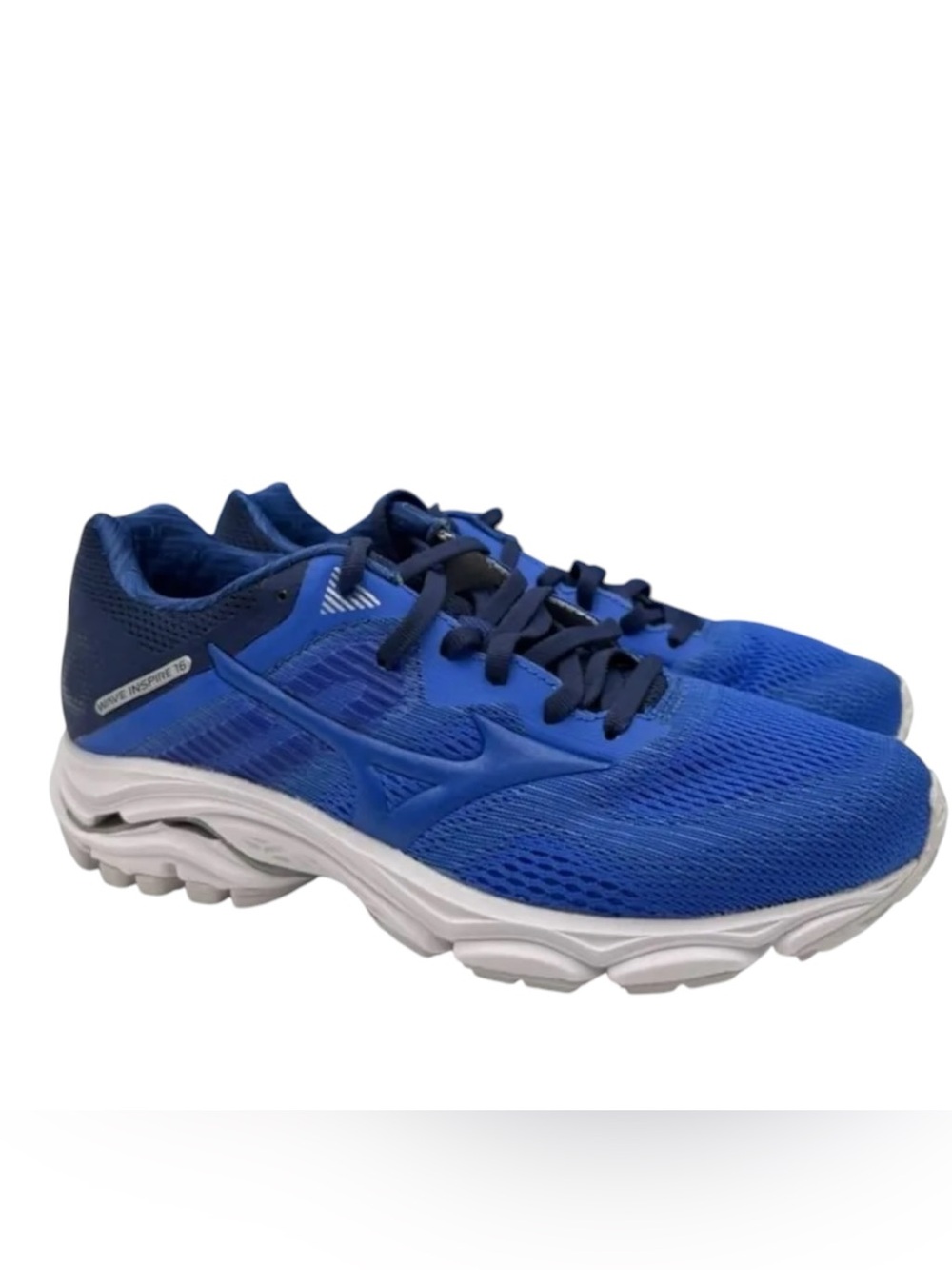 Mizuno Women's Athletic Running Shoes in Blue and White